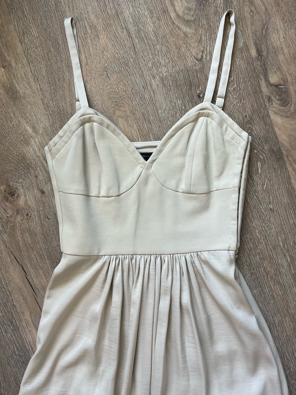 BCBGMaxAzria Structured Bodice Maxi Dress